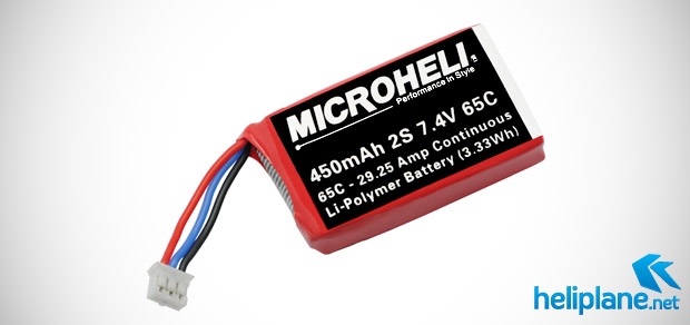Аккумулятор Microheli 2S 450mAh 65C LiPo